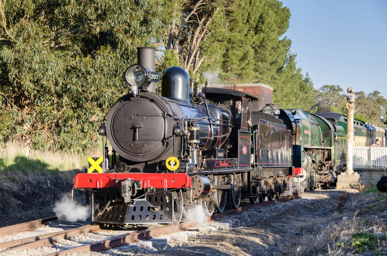 Historic steam train in Mount Barker Adelaide Hills